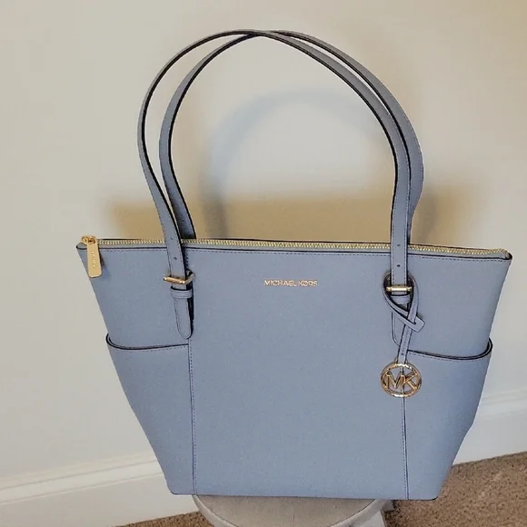 Michael Kors Light Blue Tote Bag - Picture 7 of 11